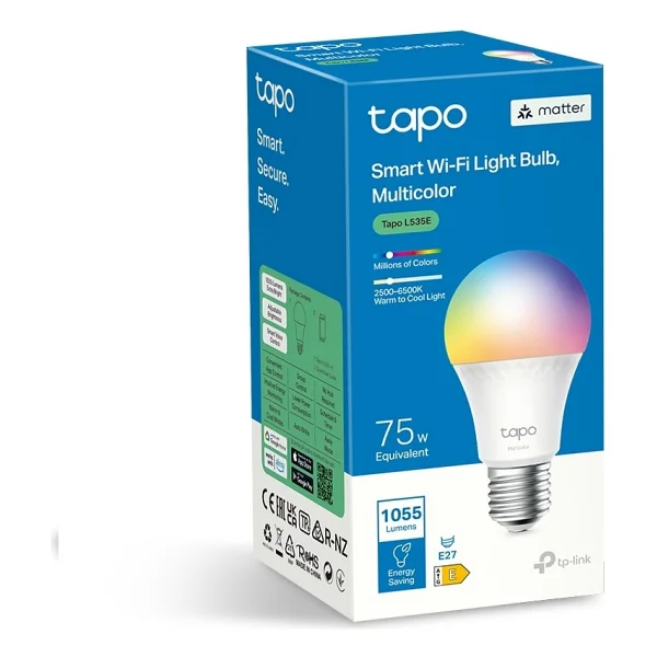 Tp-Link Tapo L535e 8.6 W-75 W E27 RGB Akıllı LED Ampul - Görsel 2