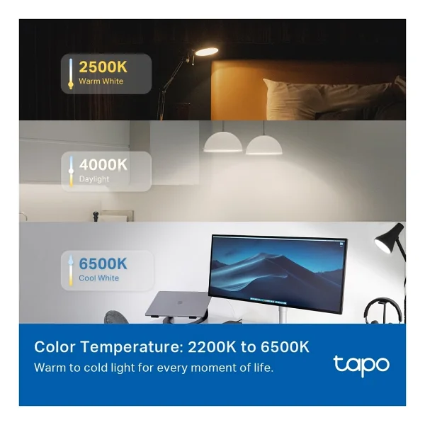 Tp-Link Tapo L535e 8.6 W-75 W E27 RGB Akıllı LED Ampul - Görsel 6