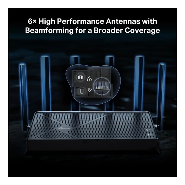 Tp-Link Archer Be400 5 Port 6500 Mbps Router - Görsel 8