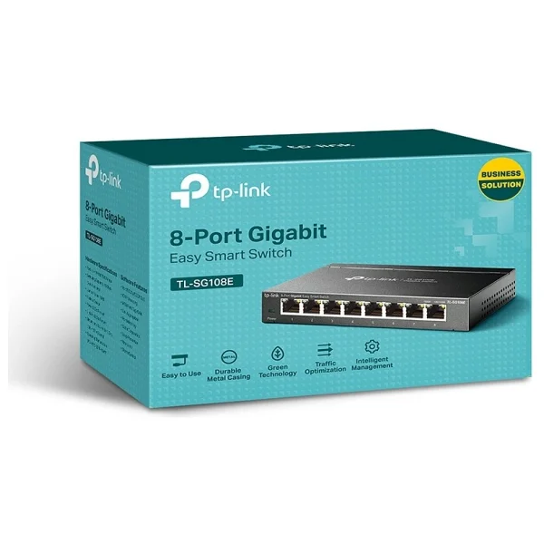 Tp-Link Tl-Sg108e 8 Port 10/100/1000 Mbps Gigabit Switch - Görsel 3