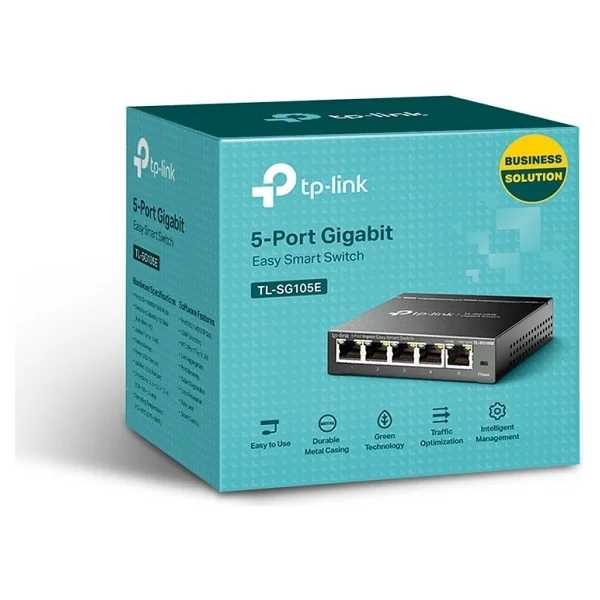 Tp-Link Tl-Sg105e 5 Port 10/100/1000 Mbps Gigabit Switch - Görsel 3