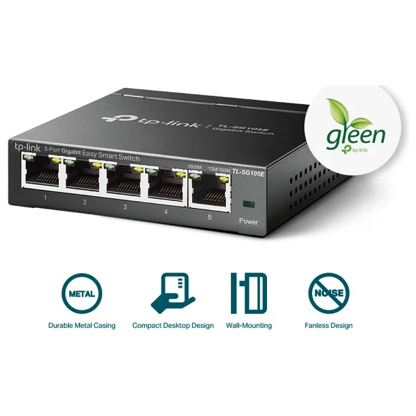 Tp-Link Tl-Sg105e 5 Port 10/100/1000 Mbps Gigabit Switch - Görsel 6