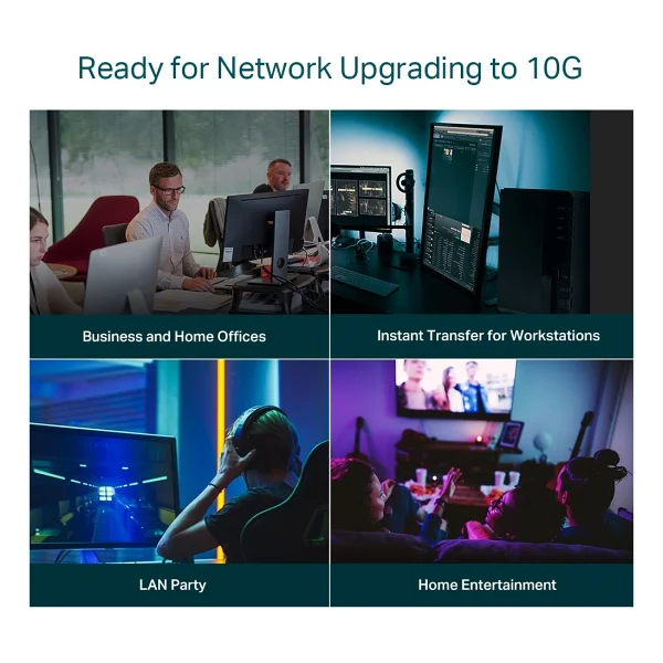 Tp-Link Tl-Sx1008 8 Port 10/100/1000 Mbps Gigabit Switch - Görsel 7