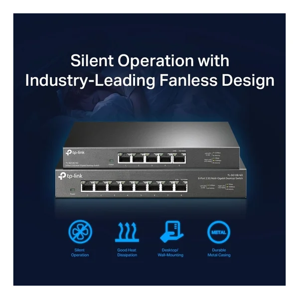 Tp-Link Tl-Sg108-M2 8 Port 2.5g Gigabit Switch - Görsel 7