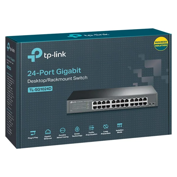 Tp-Link Tl-Sg1024d 24 Port 10/100/1000 Mbps Gigabit Switch - Görsel 2