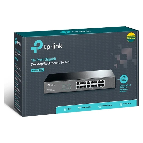 Tp-Link Tl-Sg1016d 16 Port 10/100/1000 Mbps Gigabit Switch - Görsel 4