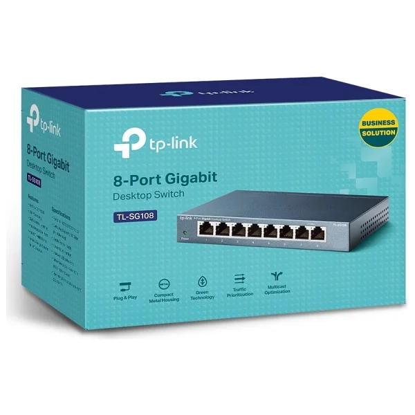 Tp-Link Tl-Sg108 8 Port 10/100/1000 Mbps Gigabit Switch - Görsel 3