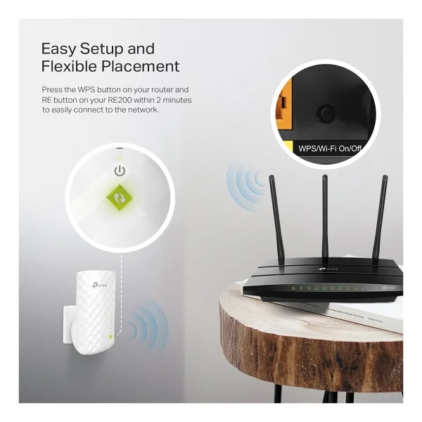 Tp-Link Re200 Dual Band 750 Mbps Wi-Fi Güçlendirici - Görsel 7