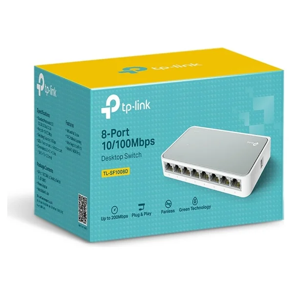 Tp-Link Tl-Sf1008d 8 Port 10/100 Mbps Switch - Görsel 3