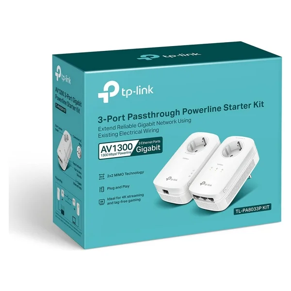 Tp-Link Tl-Pa8033p Kıt Powerline Adaptör - Görsel 3