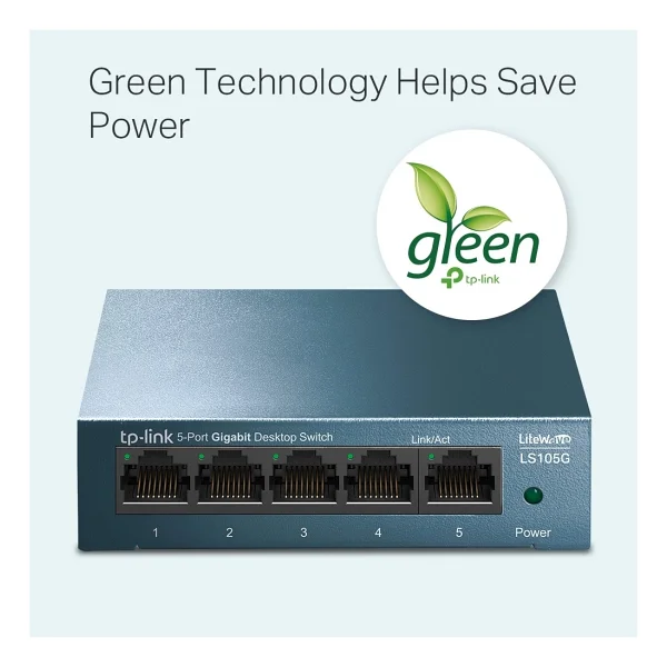 Tp-Link Ls105g 5 Port 10/100/1000 Mbps Gigabit Switch - Görsel 4
