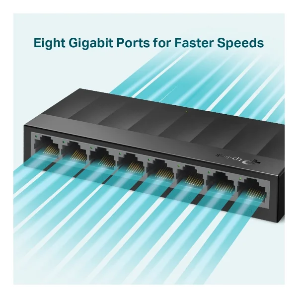 Tp-Link Ls1008g 8 Port 10/100/1000 Mbps Gigabit Switch - Görsel 5