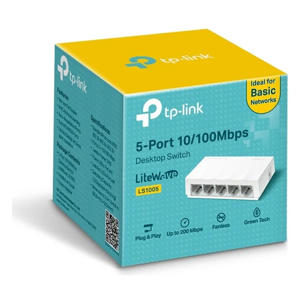 Tp-Link Ls1005 5 Port 10/100 Mbps Switch - Görsel 2