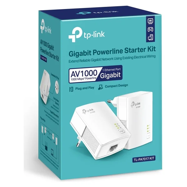 Tp-Link Tl-Pa7017 Kıt Powerline Adaptör - Görsel 5
