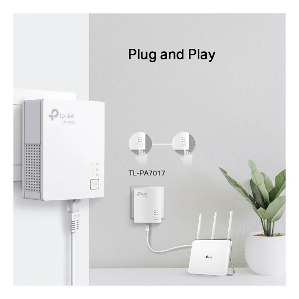 Tp-Link Tl-Pa7017 Kıt Powerline Adaptör - Görsel 7