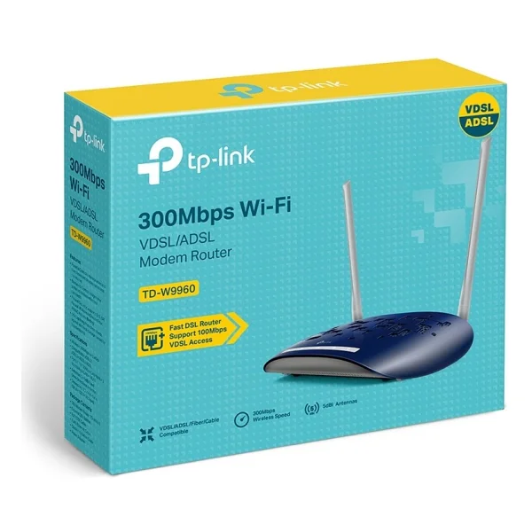 Tp-Link Td-W9960 4 Port 300 Mbps Vdsl2 Modem - Görsel 5