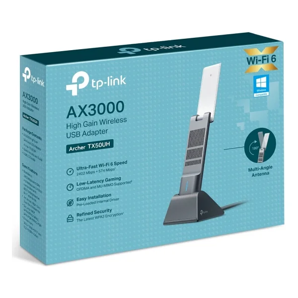 Tp-Link Archer Tx50uh 3000 Mbps Kablosuz Ağ Adaptörü - Görsel 4