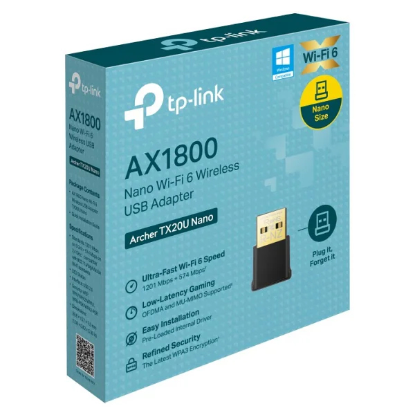 Tp-Link Archer Tx20u Nano 1800 Mbps Kablosuz Ağ Adaptörü - Görsel 2