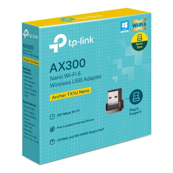 Tp-Link Archer Tx1u Nano 300 Mbps Kablosuz Ağ Adaptörü - Görsel 4
