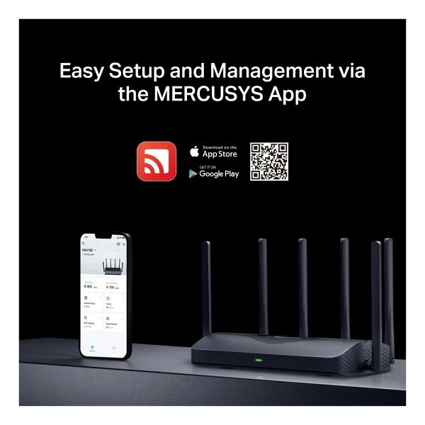 Mercusys Mr47be 4 Port 9300 Mbps Router - Görsel 8