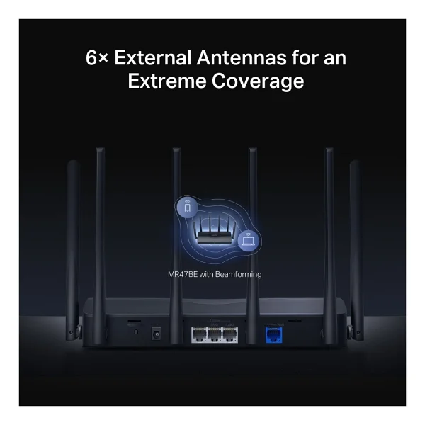 Mercusys Mr47be 4 Port 9300 Mbps Router - Görsel 9