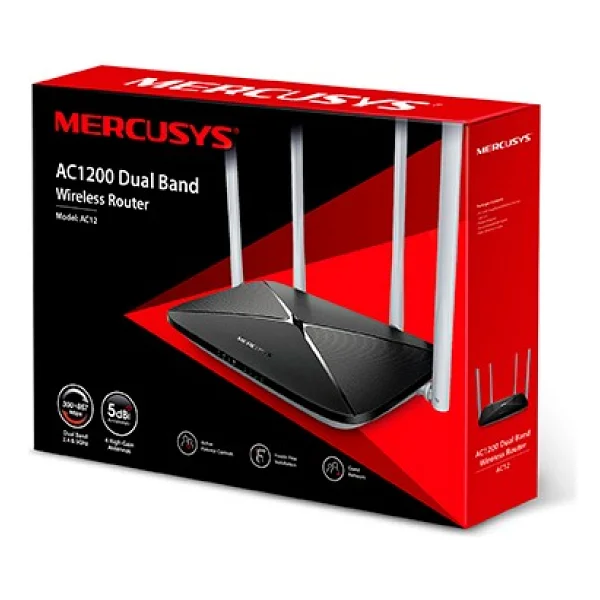 Mercusys Ac12 4 Port 1200 Mbps Router - Görsel 5