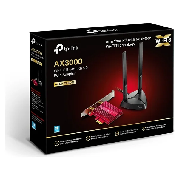 Tp-Link Archer Tx3000e Ax3000 Wi-Fi + Bluetooth Kablosuz Ağ Adaptörü - Görsel 3