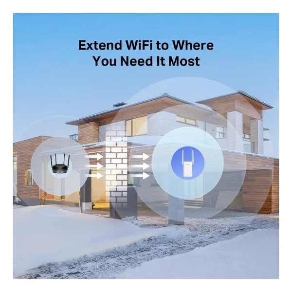 Mercusys Me80x 3000 Mbps Wi-Fi Güçlendirici - Görsel 6