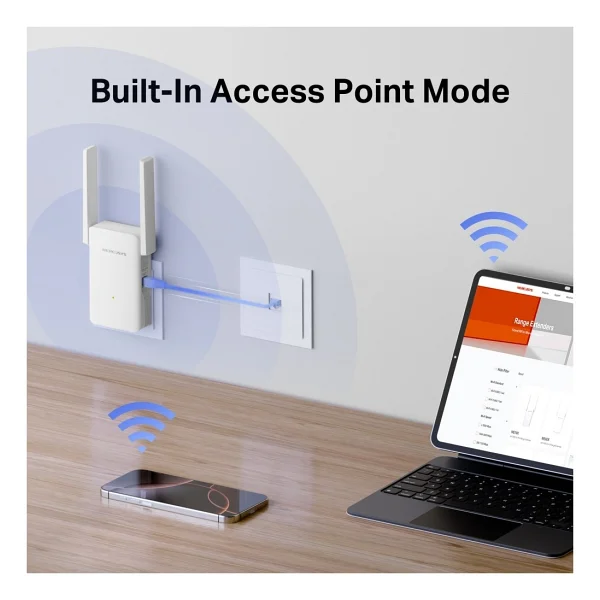 Mercusys Me80x 3000 Mbps Wi-Fi Güçlendirici - Görsel 8