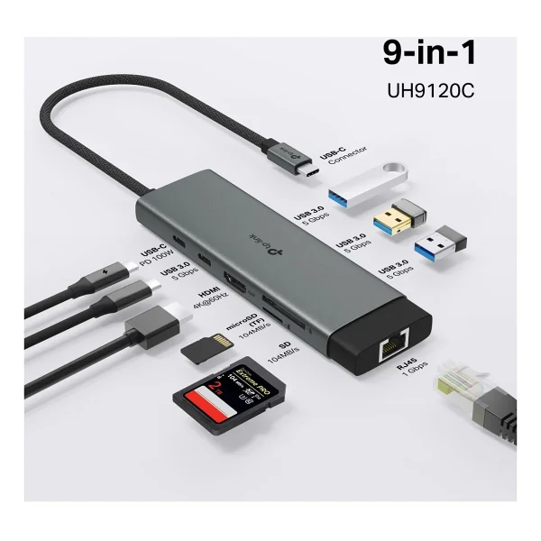 Tp-Link Uh9120c Laptop Docking Station - Görsel 5