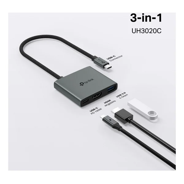 Tp-Link Uh3020c Laptop Docking Station - Görsel 4