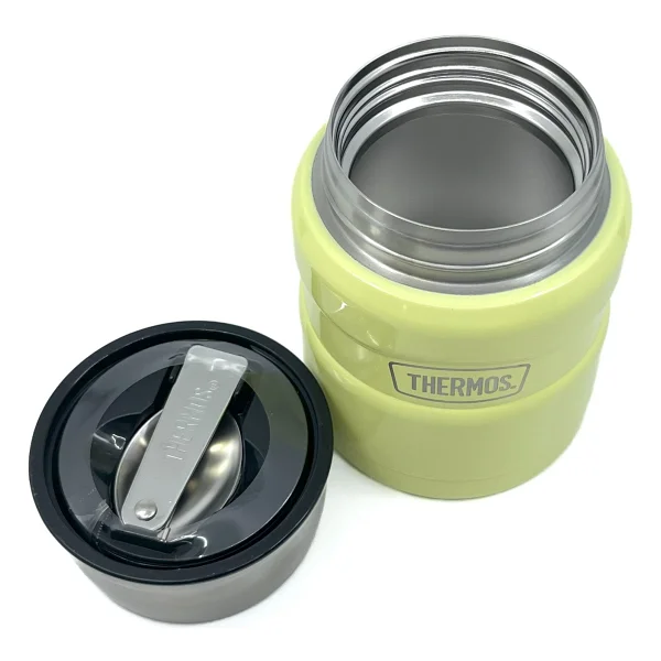Thermos Sk3002 Stainless King Kaşıklı Sarı 470 Ml Yemek Termosu - Görsel 3