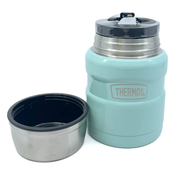 Thermos Sk3002 Stainless King Kaşıklı Mavi 470 Ml Yemek Termosu - Görsel 2