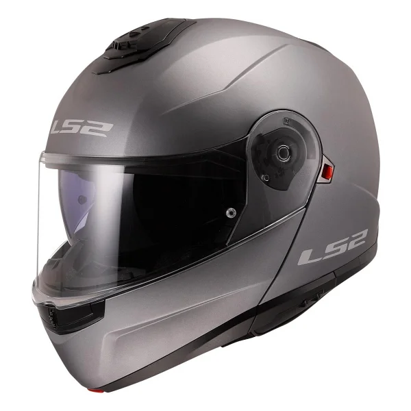 Ls2 Strobe 2 Mat Titanium Çene Açılır Motor Kaskı - Görsel 4