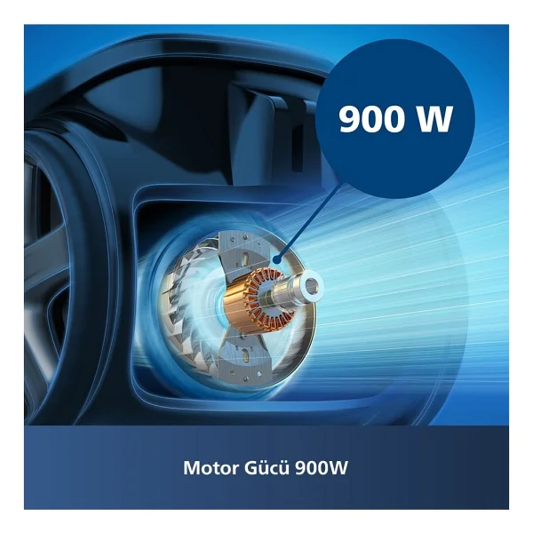 Philips Marathon Daily Xb7151/07 900 W Toz Torbasız Süpürge - Görsel 5
