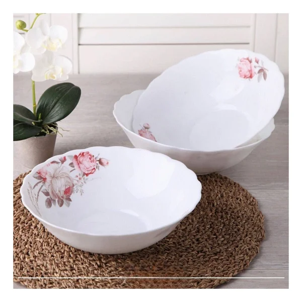 Opal Kase Rose Desen 12.6 Cm 6 Adet - 13 Cm - Görsel 3