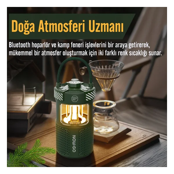 Nowgo F1 Yeşil Bluetooth Hoparlör - Görsel 8