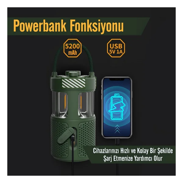 Nowgo F1 Yeşil Bluetooth Hoparlör - Görsel 10