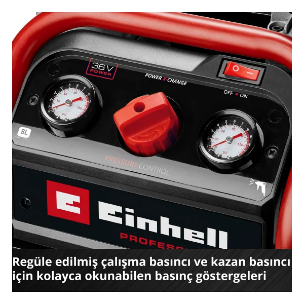 Einhell Silenzzo 36/210 8 Bar 8 Lt Kompresör - Görsel 4