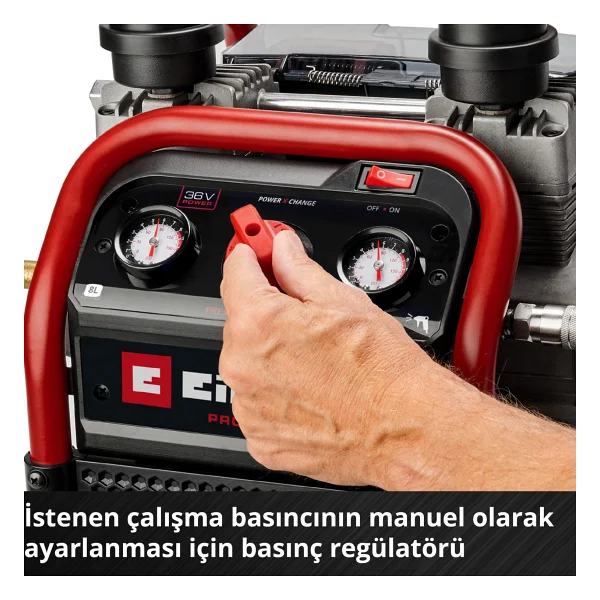 Einhell Silenzzo 36/210 8 Bar 8 Lt Kompresör - Görsel 7