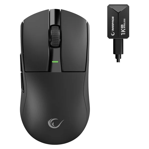 Rampage Zenith Siyah Optik Kablolu/Kablosuz Oyuncu Mouse - Görsel 3