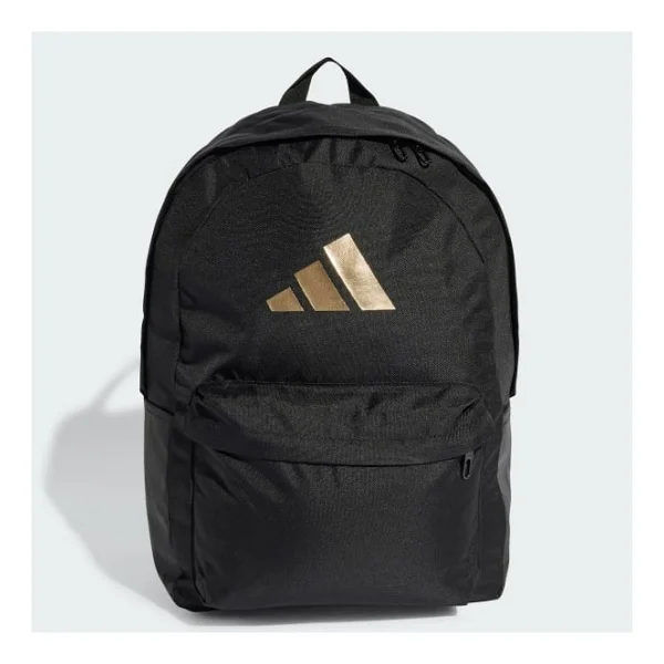 Adidas Classic 3 Bar Logo Is7048 Siyah-Gold Sırt Çantası - Görsel 8