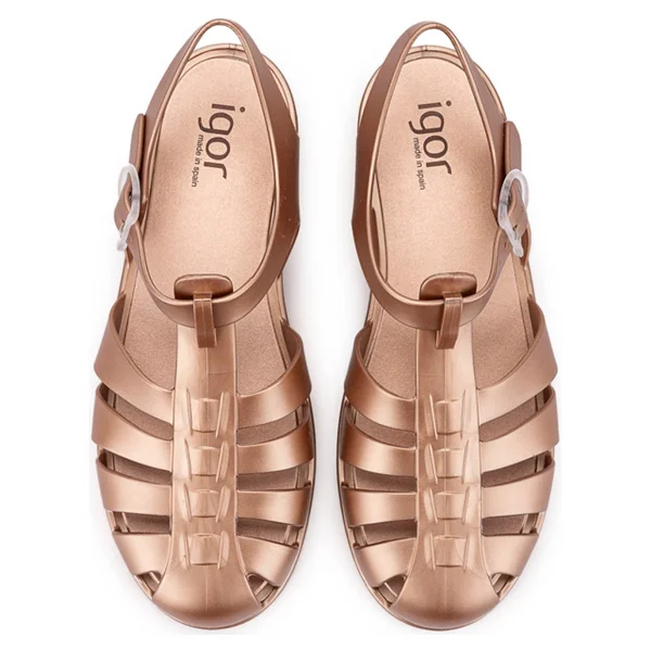 Igor Biarritz Shiny Metal Bb340-099 Bronz Kadın Sandalet - Görsel 8