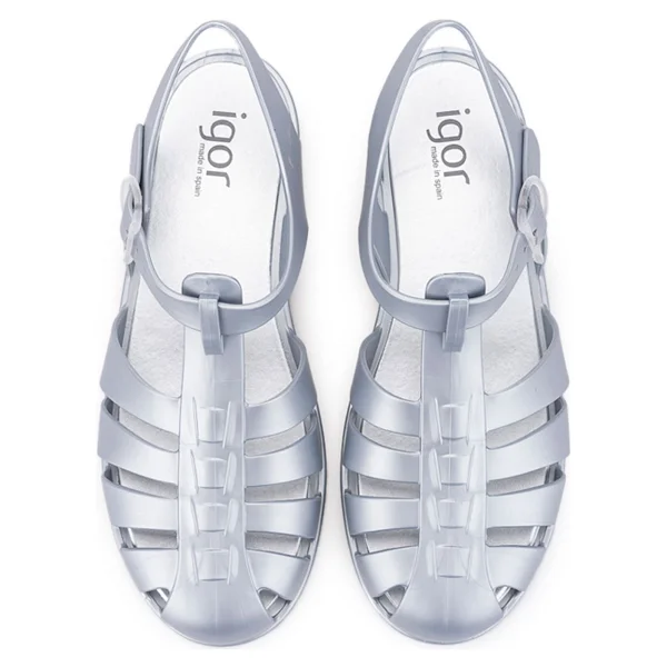 Igor Biarritz Shiny Metal Bb340-201 Gri Kadın Sandalet - Görsel 5