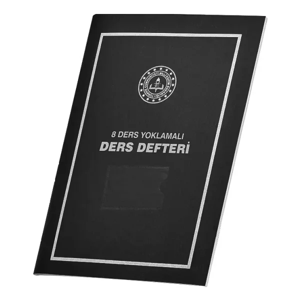 Gülpaş 8 Ders Yoklamalı Ders Defteri Siyah Plastik Kapak 388 - Görsel 2