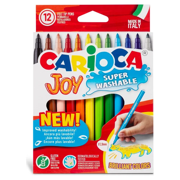 Carioca Joy Süper Yıkanabilir 12'li Keçeli Kalem Seti - Görsel 5