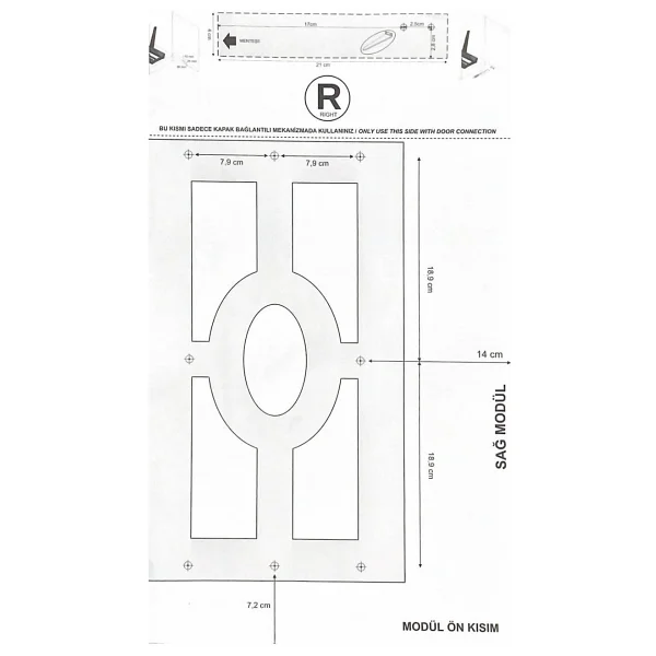 Pyramith Gri 24 Litre Teleskopik Raylı Çöp Kovası (P9156) - Görsel 6