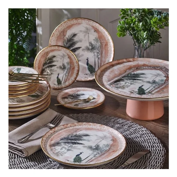 Fecra Peacock 19 Parça Pasta Takımı - Görsel 5