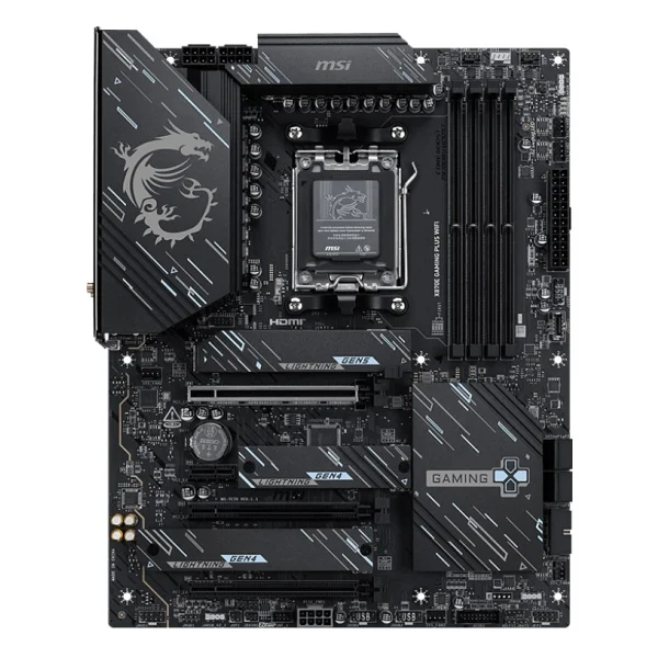 Msı X870e Gaming Plus Wi-Fi AMD Am5 DDR5 Atx Anakart - Görsel 3