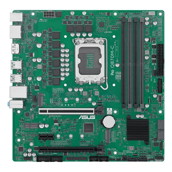 Asus Pro Q870m-C-Csm Intel Lga1851 DDR5 Micro Atx Anakart - Görsel 3